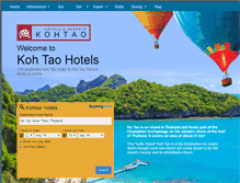 Tablet Screenshot of kohtao-hotels.com